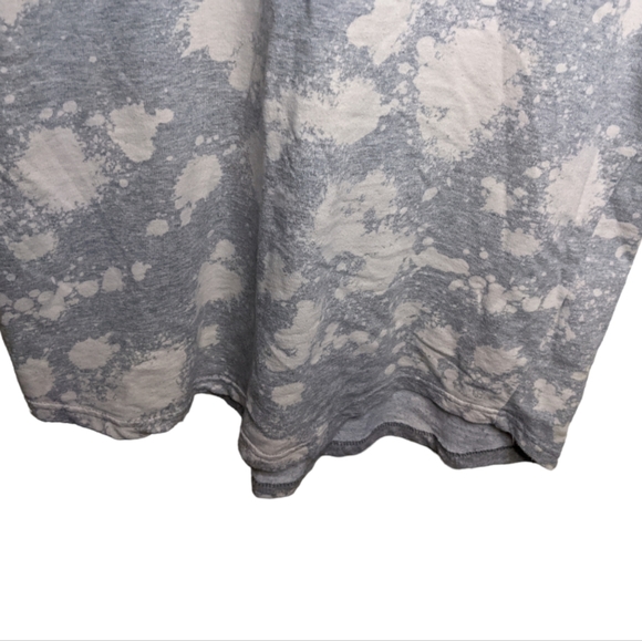 Five By Five by Master Piece Gray Splatter Print Short Sleeve Hoodie 🩶🎨 - Picture 6 of 10